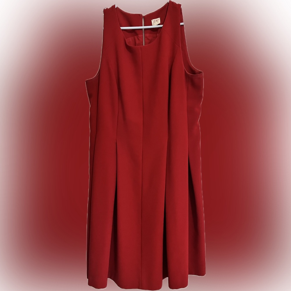 Loft A-Line Pleated Dress
